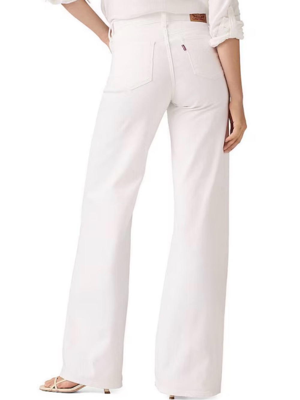 NWT Levi's White 318 Shaping Wide Leg Jeans Size 28x32. - Picture 2 of 7